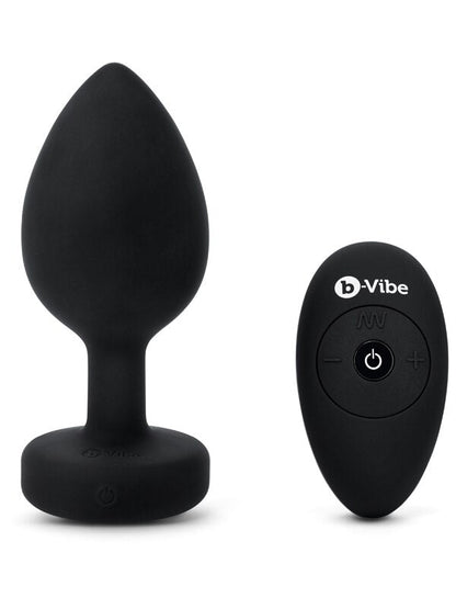b-Vibe Vibrating Jewel Plug XXL Black B-Vibe