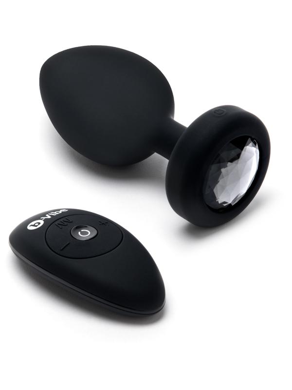 b-Vibe Vibrating Jewel Plug XXL Black B-Vibe