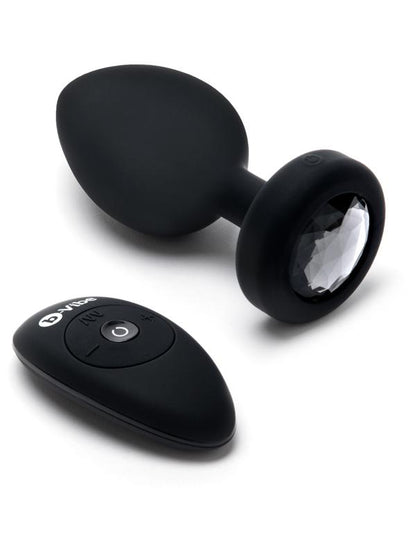 b-Vibe Vibrating Jewel Plug XXL Black B-Vibe