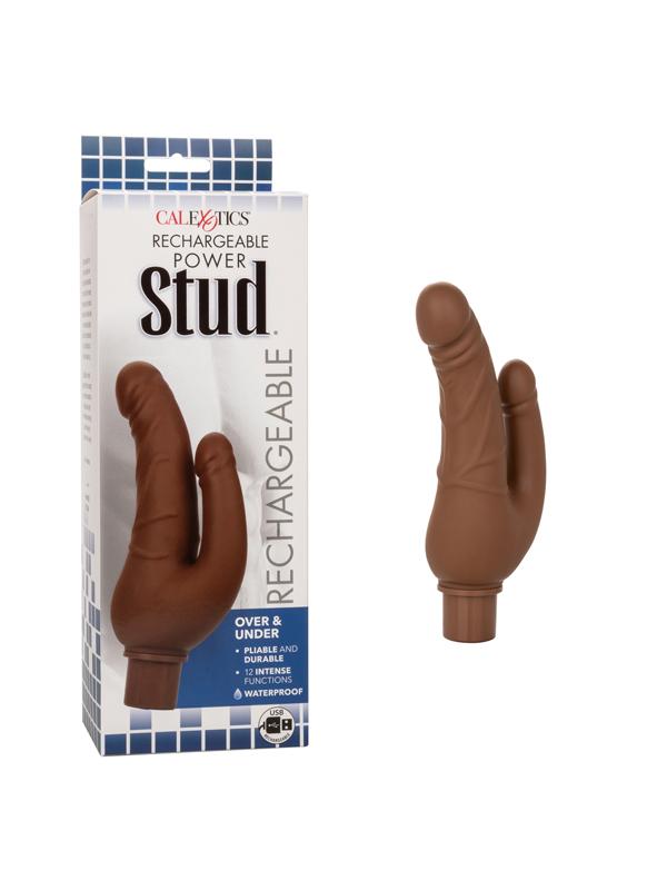 Rechargeable Power Stud Over and Under Brown CalExotics