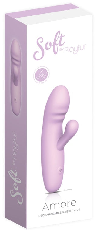Soft By Playful Amore Rechargeable Rabbit Vibrator Playful