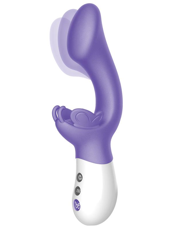 Come Hither Butterfly G-Kiss Vibe-Purple The Rabbit Company