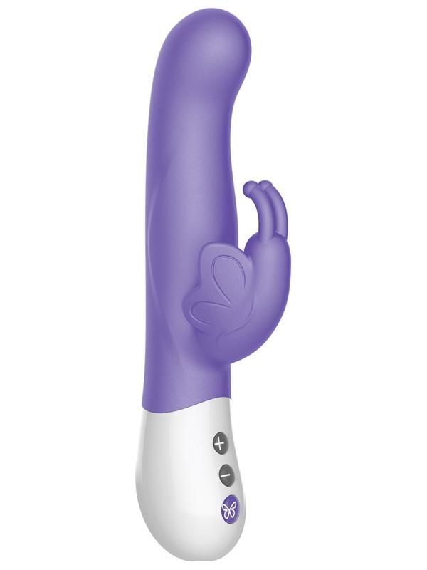 Vibrating Butterfly Dual Stim Vibe-Purple The Rabbit Company