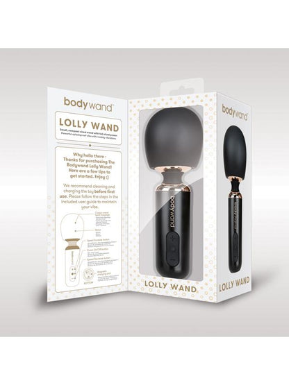 Bodywand Lolly Wand - Black USB Rechargeable Compact Massage Wand Bodywand
