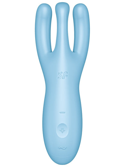Satisfyer Threesome 4 App Control Stimulator - Blue Satisfyer