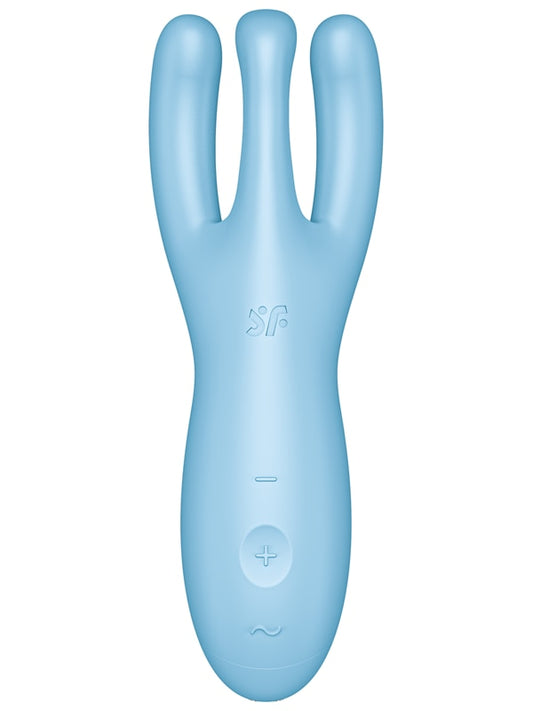 Satisfyer Threesome 4 App Control Stimulator - Blue Satisfyer