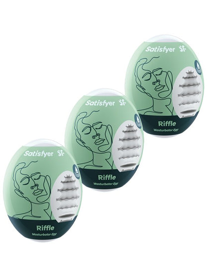 Satisfyer Masturbator Eggs 3-Pack - Riffle Satisfyer
