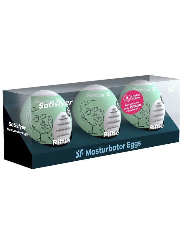 Satisfyer Masturbator Eggs 3-Pack - Riffle Satisfyer