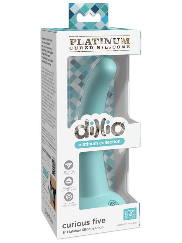 Dillio Platinum Curious Five 5in Teal Dildo Pipedreams