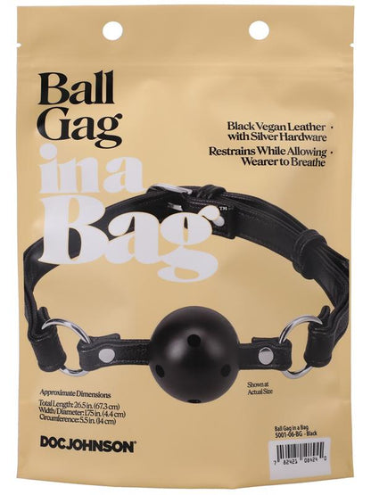 Ball Gag In A Bag Black Doc Johnson