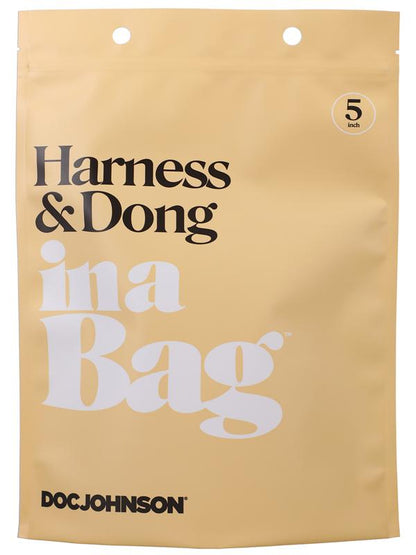 Harness & Dong In A Bag Black Doc Johnson