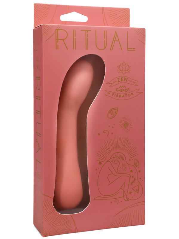 RITUAL Zen Rechargeable Silicone G-Spot Vibe Coral Doc Johnson