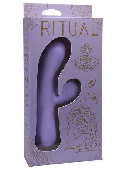 RITUAL Aura Rechargeable Silicone Rabbit Vibe Lilac Doc Johnson