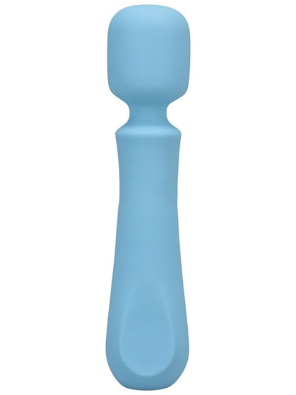 RITUAL Euphoria Rechargeable Silicone Wand Vibe Blue Doc Johnson