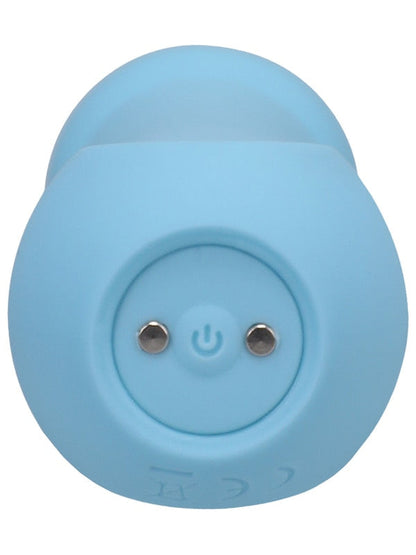 RITUAL Euphoria Rechargeable Silicone Wand Vibe Blue Doc Johnson