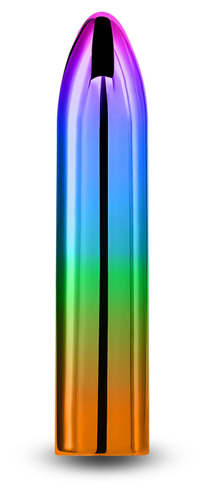 Chroma Rainbow - Medium - Metallic Rainbow 9 cm USB Rechargeable Mini Vibrator NS Novelties