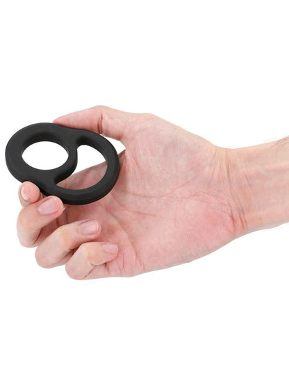 Renegade Cradle - Black - Black Cock & Balls Ring NS Novelties