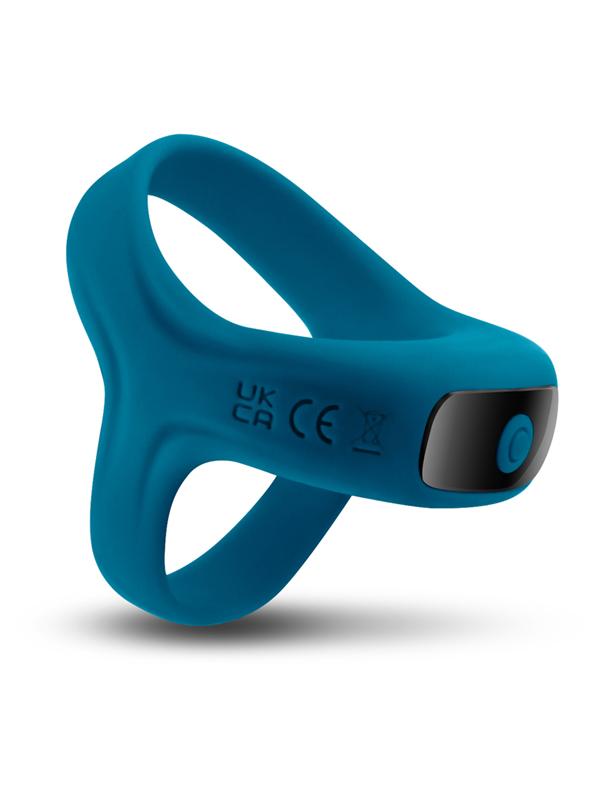 Renegade Emperor - Teal - Teal USB Rechargeable Vibrating Cock & Ball Rings NS Novelties
