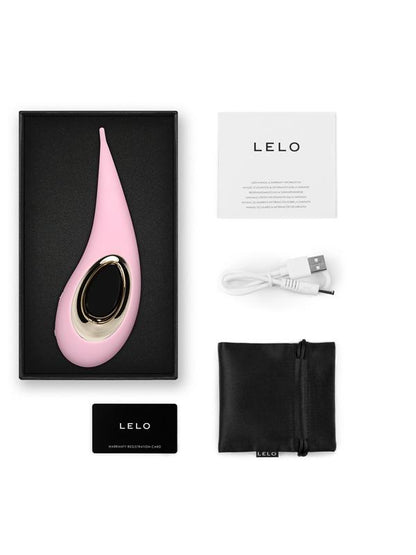 Lelo Dot High-Tech Suction Intense Vibrator Stimulator Totally Waterproof Design - Pink Lelo