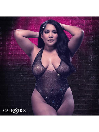 Radiance Plus Size Deep V Body Suit CalExotics