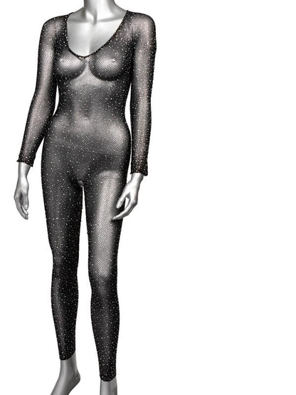 Radiance Plus Size Crotchless Full Body Suit CalExotics