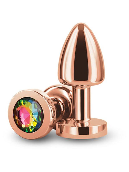 Rear Assets Petite - Rose Gold with Rainbow Gem NS Novelties