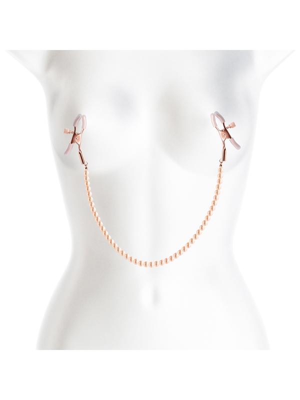 Bound Nipple Clamps - DC1 - Rose Gold NS Novelties