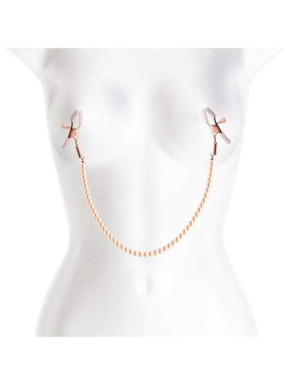 Bound Nipple Clamps - DC1 - Rose Gold NS Novelties