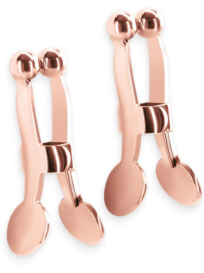 Bound Nipple Clamps - C1 - Rose Gold - Rose Gold Nipple Clamps - Set of 2 NS Novelties
