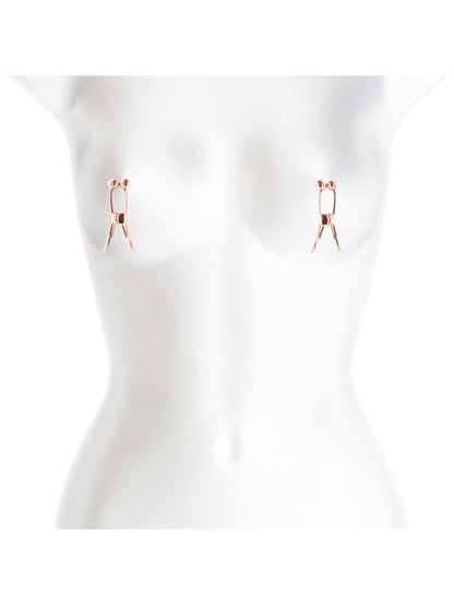 Bound Nipple Clamps - C1 - Rose Gold - Rose Gold Nipple Clamps - Set of 2 NS Novelties