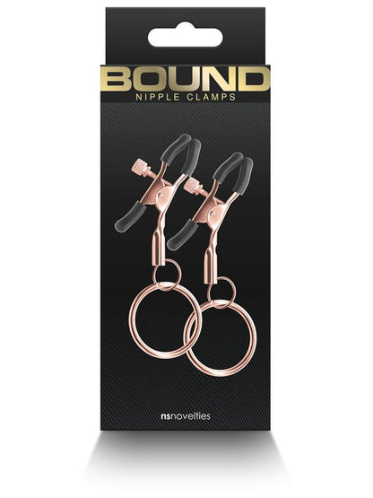 Bound Nipple Clamps C2- Rose Gold NS Novelties