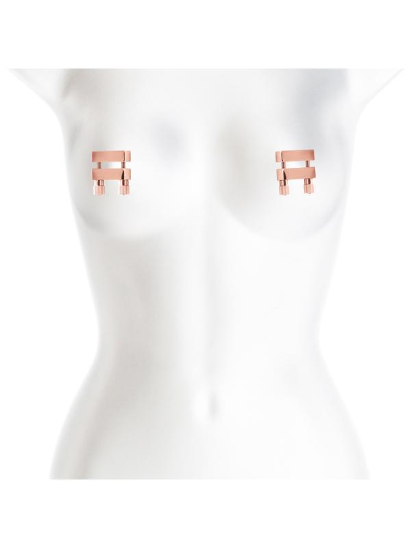 Bound Nipple Clamps V1 Rose Gold NS Novelties
