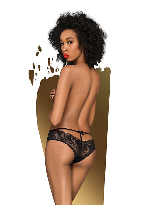 Adore Me M/L Black Penthouse Lingerie