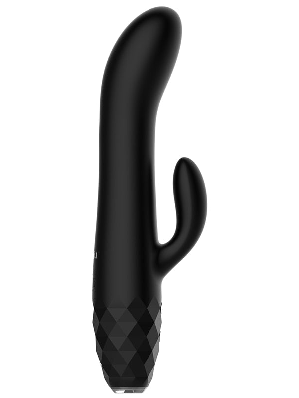 Playful Diamonds The Baroness - Rechargeable Rabbit Vibe Black Playful
