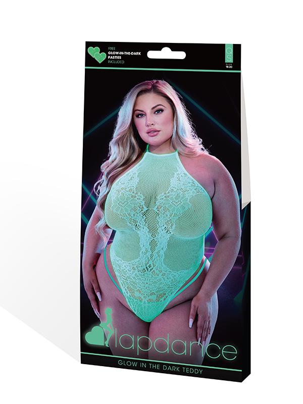 Lapdance Glow In The Dark Sheer Teddy Q Lapdance Lingerie