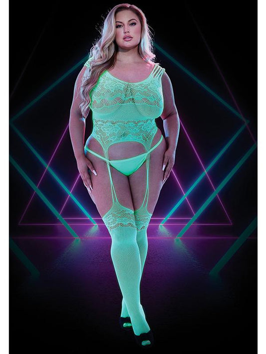 Lapdance Glow In The Dark Bodystocking Q Lapdance Lingerie