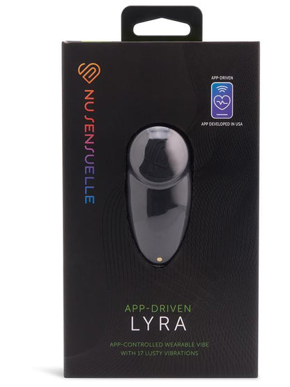 NU Sensuelle Lyra Long Distance Panty Vibe Black NU Sensuelle