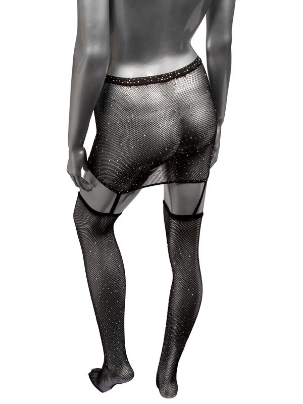 Radiance One Piece Garter Skirt With Thigh Highs CalExotics