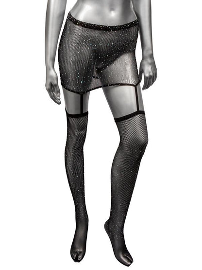 Radiance One Piece Plus Size Garter Skirt With Thigh Highs