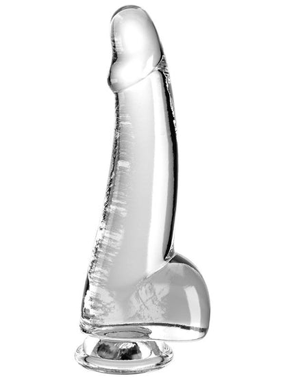 King Cock Clear 7.5'' Cock with Balls - Clear 19 cm Dong Pipedream