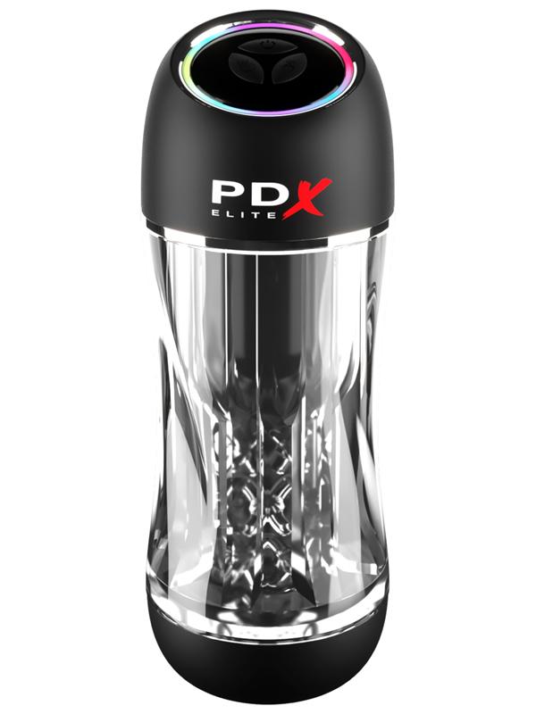 PDX Elite ViewTube Pro - Clear USB Rechargeable Auto Sucking Stroker Pipedream