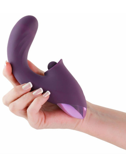 INYA Caprice - Purple - Purple 17.7 cm USB Rechargeable Vibrator with Clitoral Thumper NS Novelties