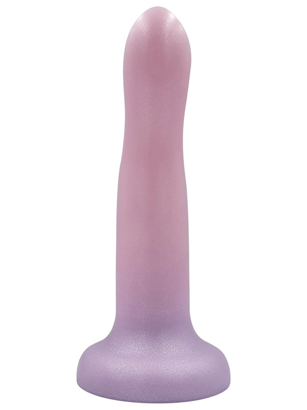Pleasures by Playful 6 inch Dong - Pink to Purple Playful