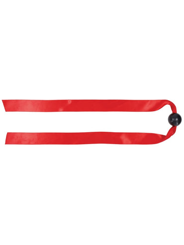 Sex & Mischief Amor Satin Ball Gag - Red/Black Mouth Restraint Sportsheets