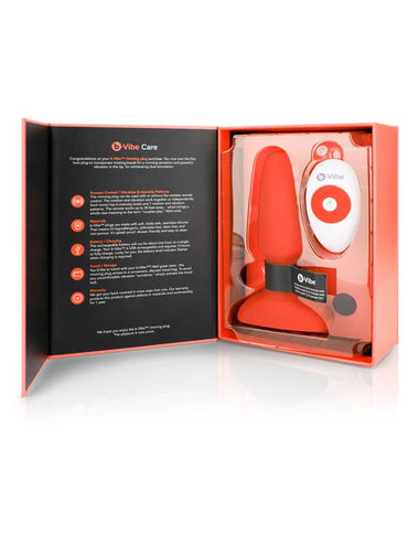 b-Vibe USB Rechargeable Rimming 2 Plug Orange B-Vibe