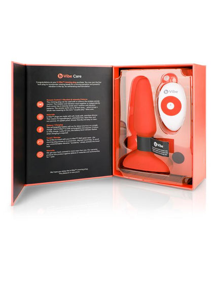 b-Vibe USB Rechargeable Rimming 2 Plug Orange B-Vibe