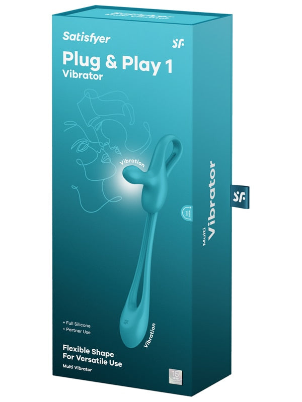 Satisfyer Plug & Play 1 - Blue USB Rechargeable Couples Stimulator Satisfyer
