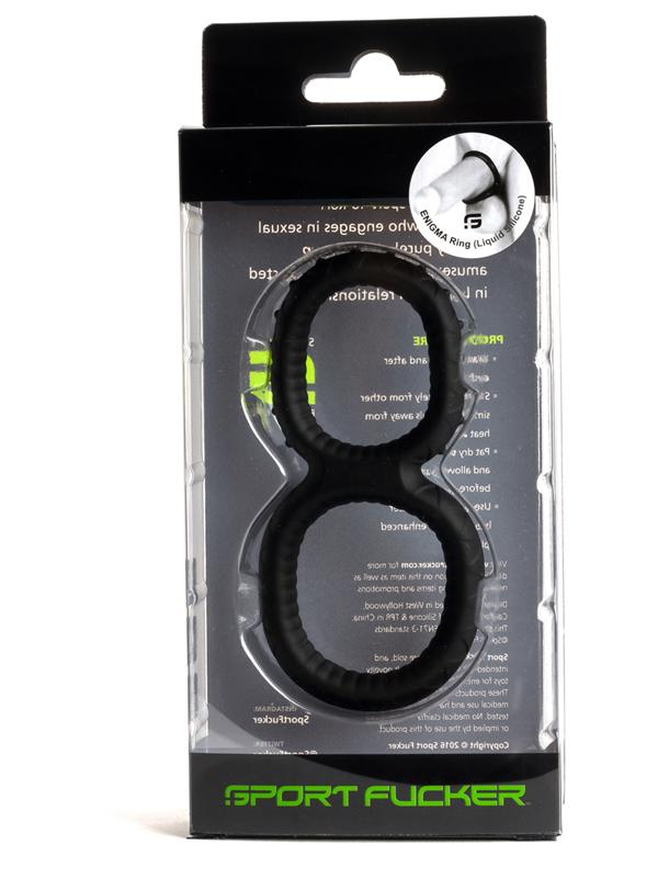 Sport Fucker Enigma Ring - Black Cock & Ball Ring Sport Fucker