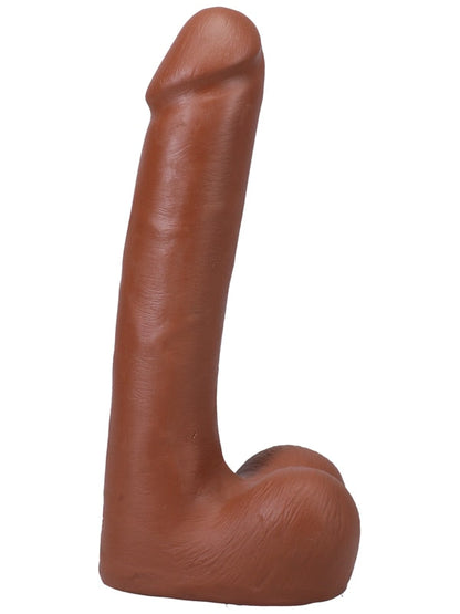 The Realistic Cock - With Removable Vac-U-Lock Suction Cup - ULTRASKYN - 9 Inch (with balls) Caramel Vac U Lock