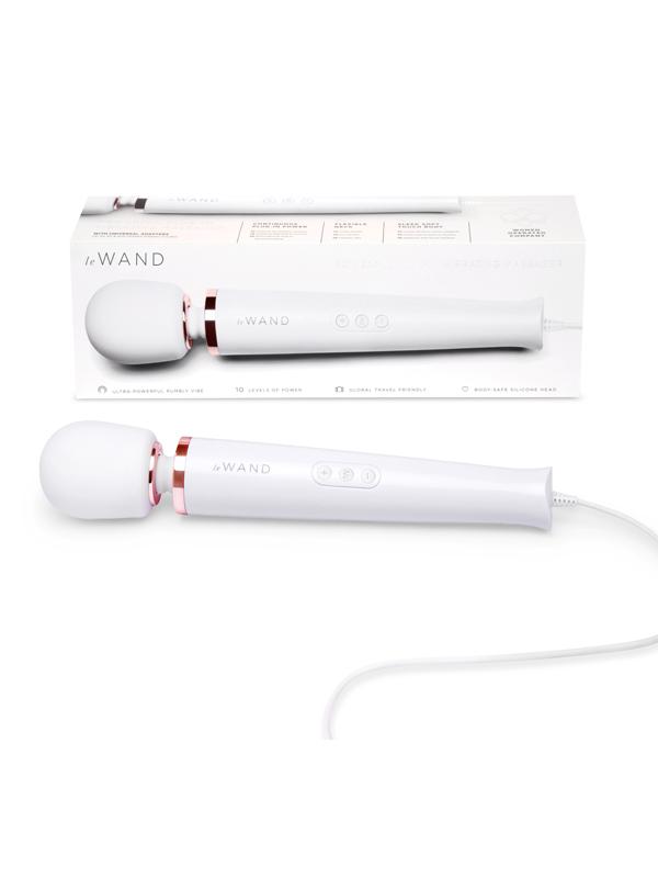 Le Wand Plug-in Vibrating Massager White Le Wand